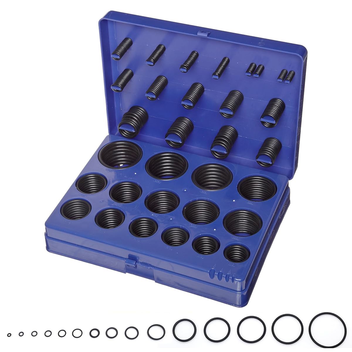 Serplex O Ring Kit for Plumbing and Automotive Repairs with 382 Pieces Rubber Seals | Organized Storage Case