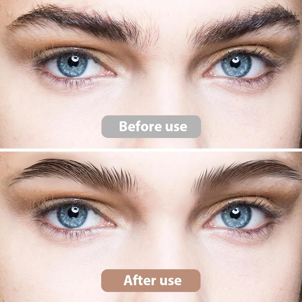 MAYCREATE Eyebrow Trimmer Kit Set of 6Pcs with Removable Mini Comb & Stainless Steel Tools for Men and Women | Featuring Ergonomic Handle Design