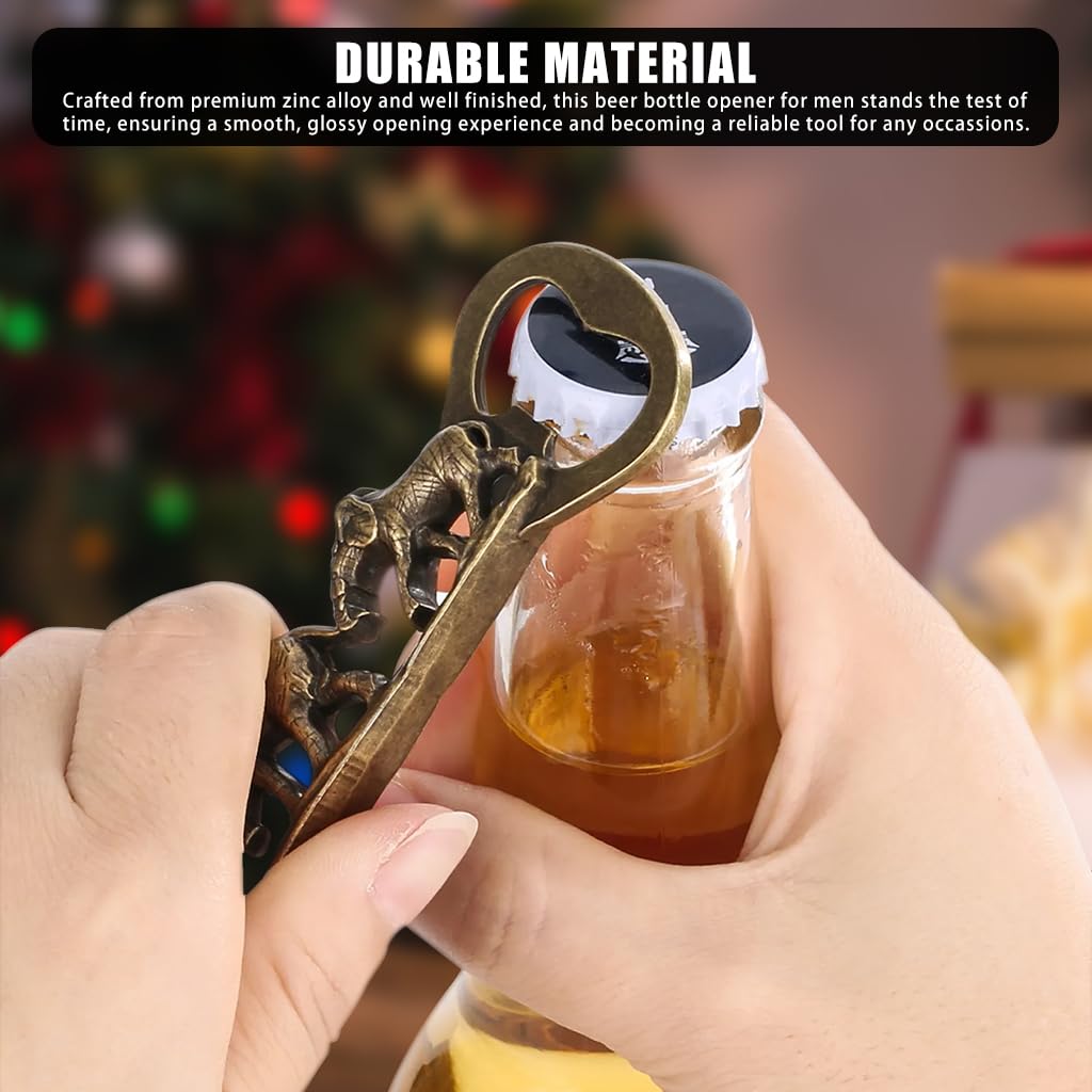 HASTHIP Elephant Bottle Opener for Men featuring 13x5.8cm Zinc Alloy Design | Creative Gift