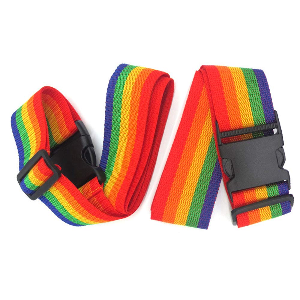 ZIBUYU Bag Straps for Luggage featuring Quick Release Buckle and 78 in Adjustable Belt | 2 Pcs Polypropylene TSA Approved Travel Accessory