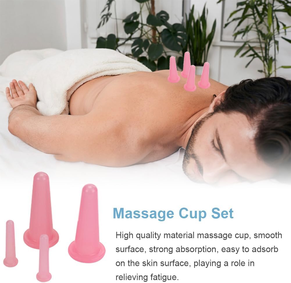 ZIBUYU Facial Cupping Kit with 12 Silicone Cups in 2 Sizes for Face and Neck Massage | Helps Lymphatic Drainage and Reduces Puffiness