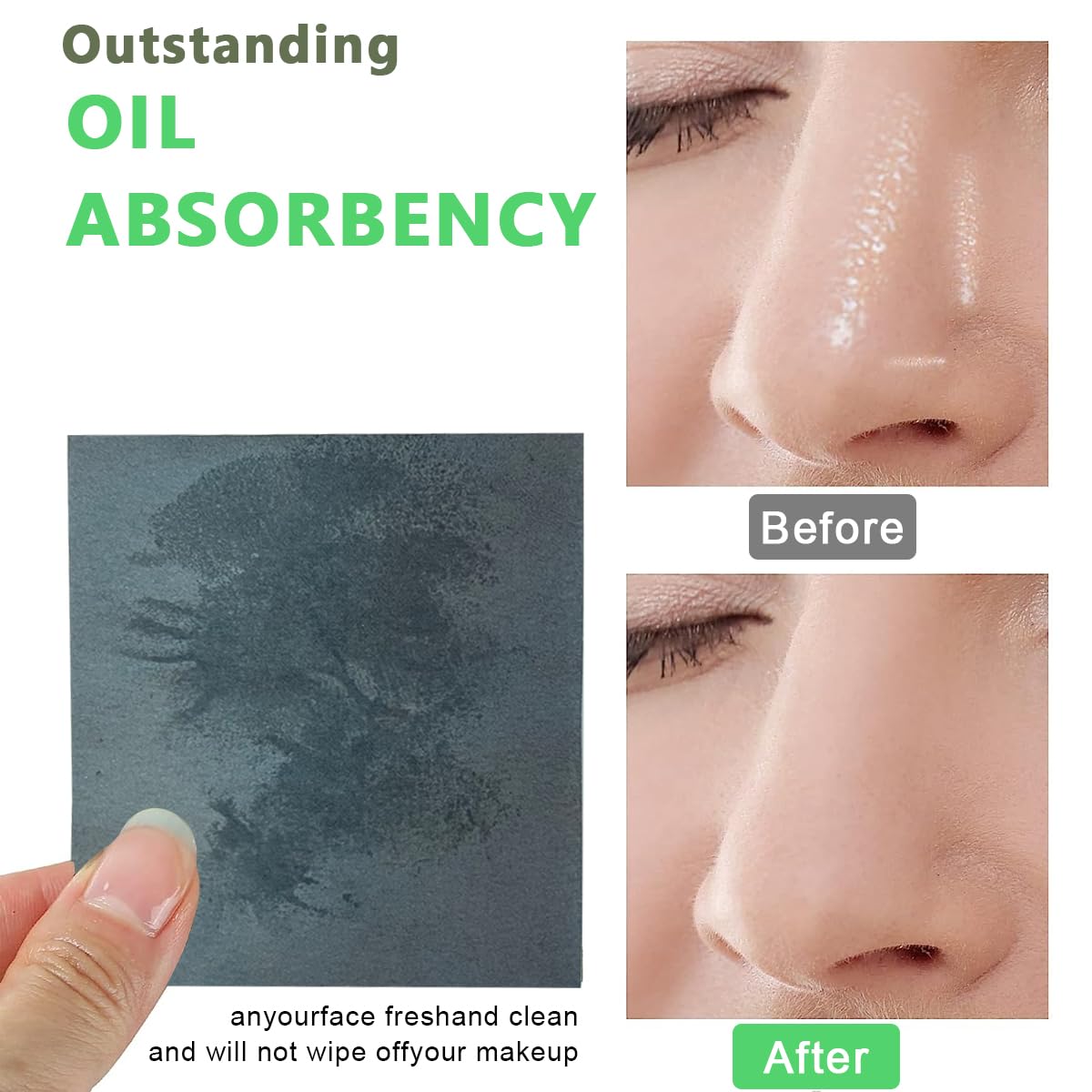 MAYCREATE Face Blotting Paper for Oily Skin with 300 Sheets and Linen Fiber Material | Makeup Shine Control for Women