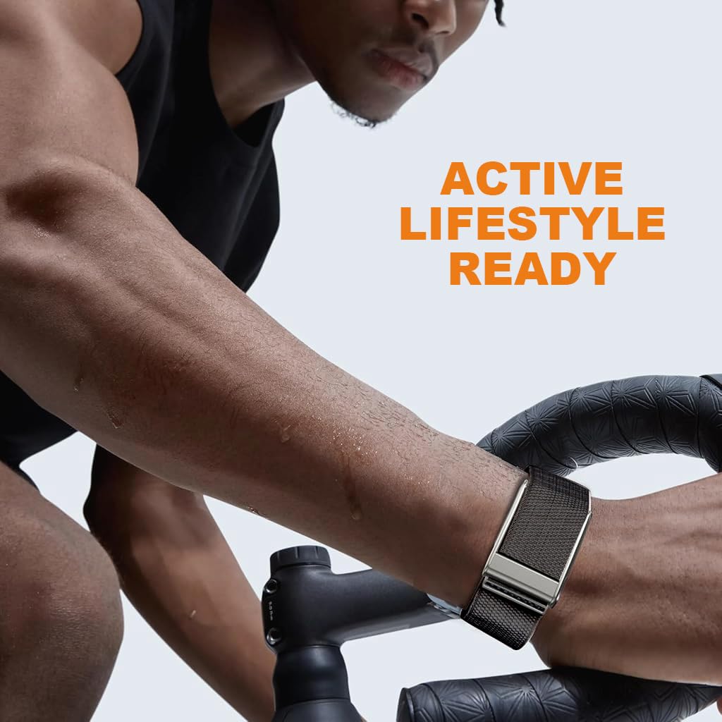 PROBEROS Replacement Watch Band for WHOOP 5.0 and 4.0 featuring Adjustable Metal Buckle | Soft Stretchy Woven Polyester