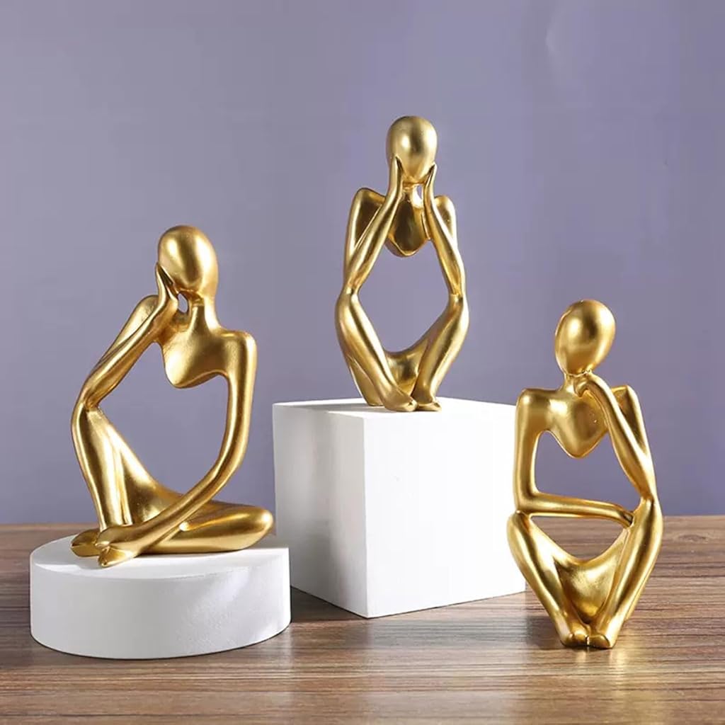 ZIBUYU® Abstract Sculptures Decorative Figures Modern Minimalist Resin Statue for Living Room, Office, or Gallery Decor Elegant Art Ornament for Home Accents and Contemporary Interior Aesthetics