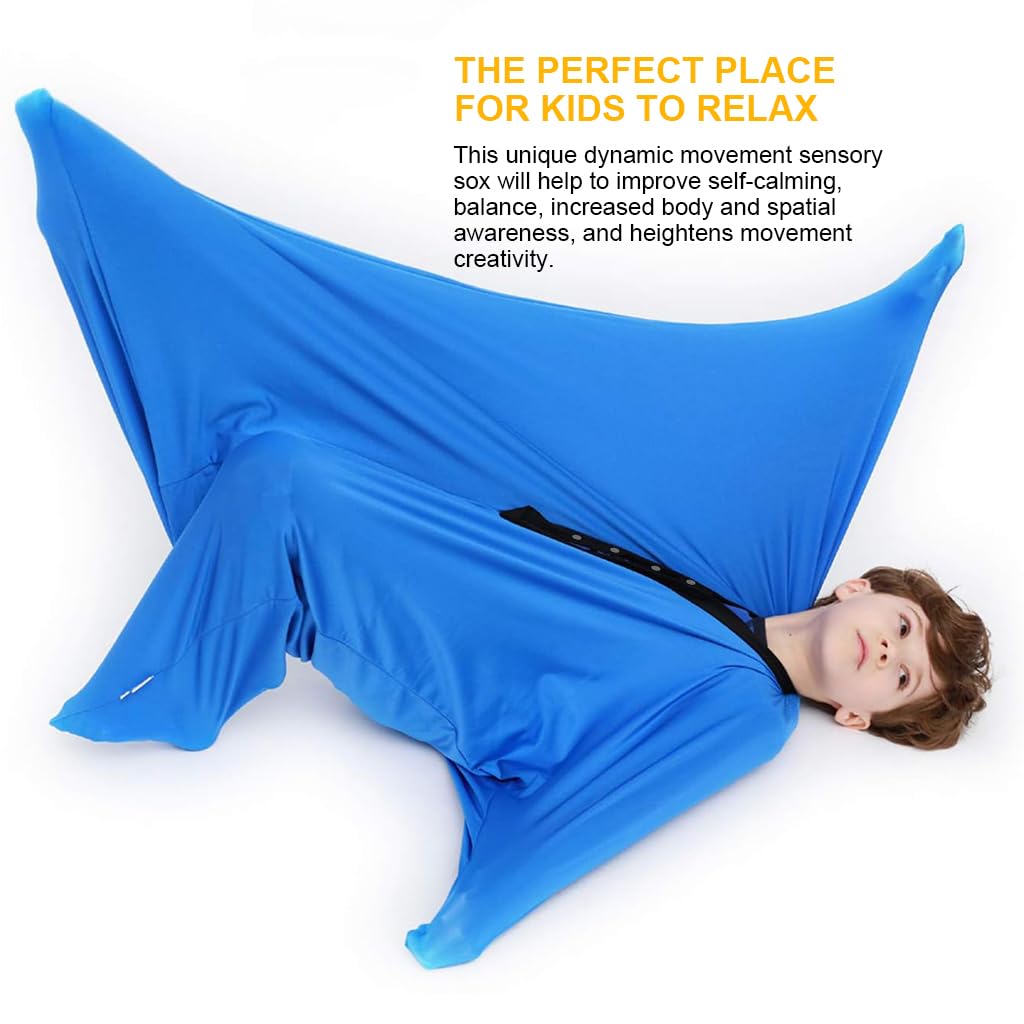 PATPAT Kids Sensory Body Sock 119x69cm for Autism Therapy featuring Stretchy Fabric | Calming Full-Body Play