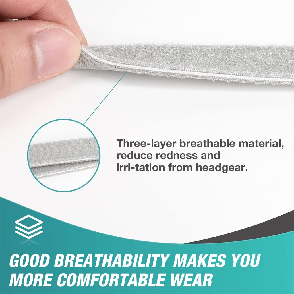 Serplex CPAP Headgear for AirFit and AirTouch F20 featuring Magnetic Buckles and Elastic Straps