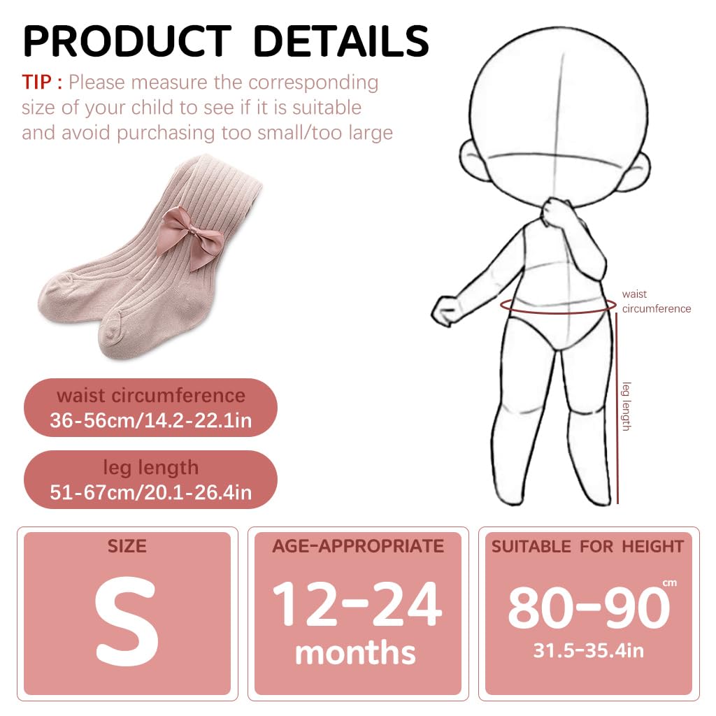 SNOWIE SOFT Baby Cotton Leggings for Girls 12–24 Month with Open Crotch Design | Soft & Warm