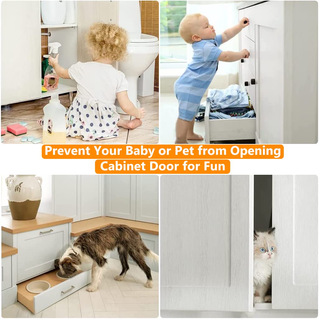 HASTHIP Door Magnets for Cabinets and Drawers with 4mm Ultra Thin Metal Design | Adhesive & Screw Mount