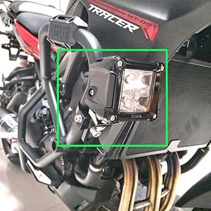 STHIRA® Motorcycle Spotlight Mount Brackets, Motorbike Tube Clamp Turn Signal Mounting Clamp Fog Light Holder
