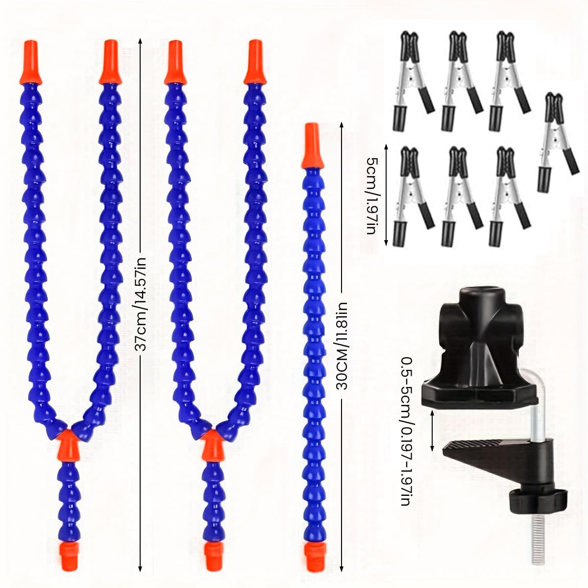 Serplex Soldering Station with 5 Flexible Arms and Insulated Alligator Clips for PCB Assembly