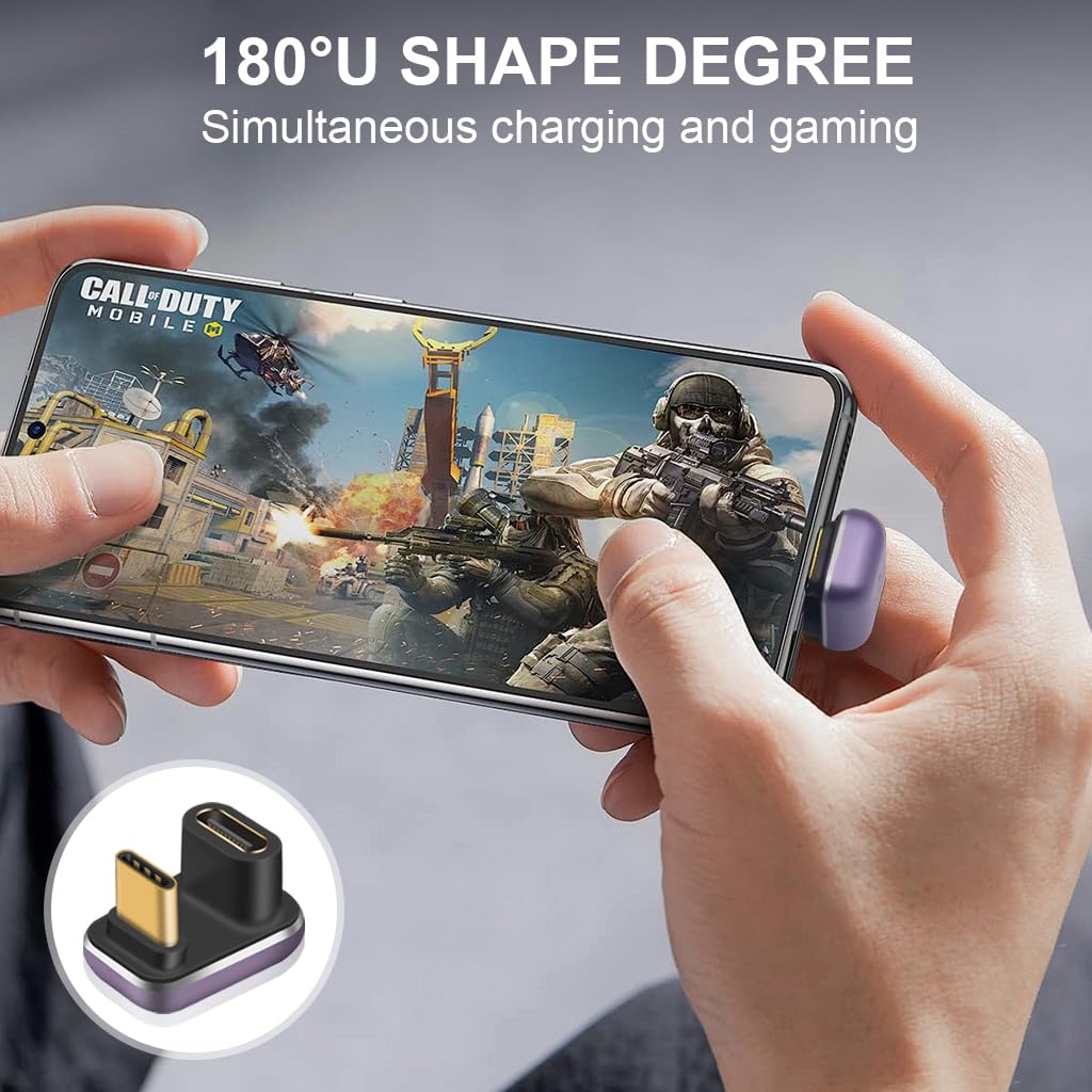 ZORBES USB C Adapter for Laptop and MacBook with 240W 40Gbps 8K Support | 180 Degree Aluminum Design