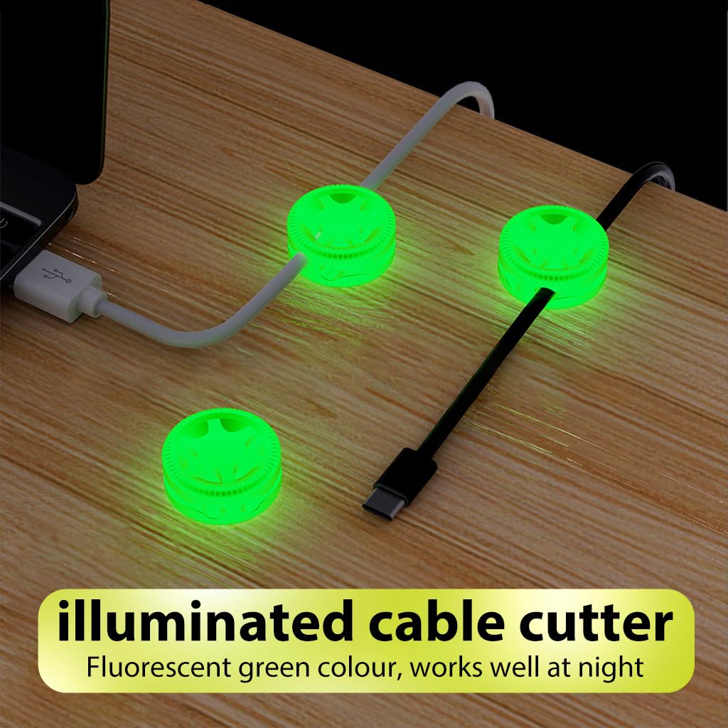 Serplex Cable Organizer for Desk and Home with Dual Slot Design and Silicone Build | 6 Pcs