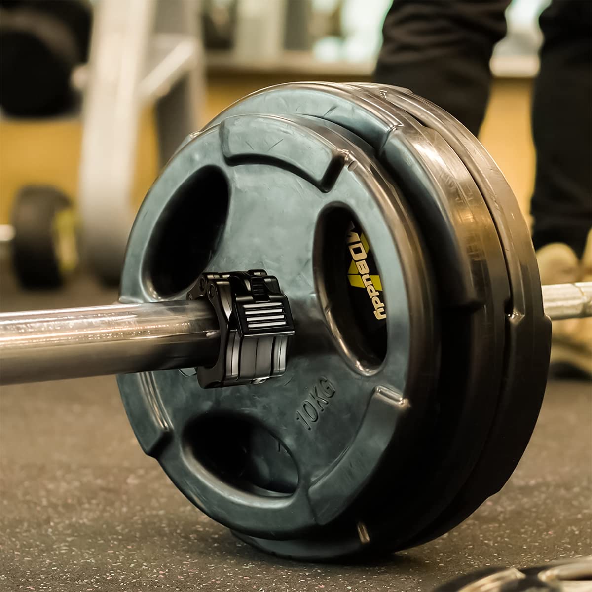 Proberos Barbell Collars for Secure Weightlifting with Quick Release Nylon Lever | 50mm ABS Locks