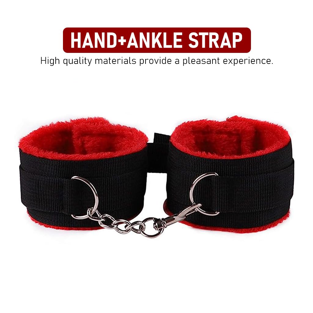 Zibuyu Wrist Accessories Kit with Ankle Ties and Eye Masks for Night Games | 9pcs Set