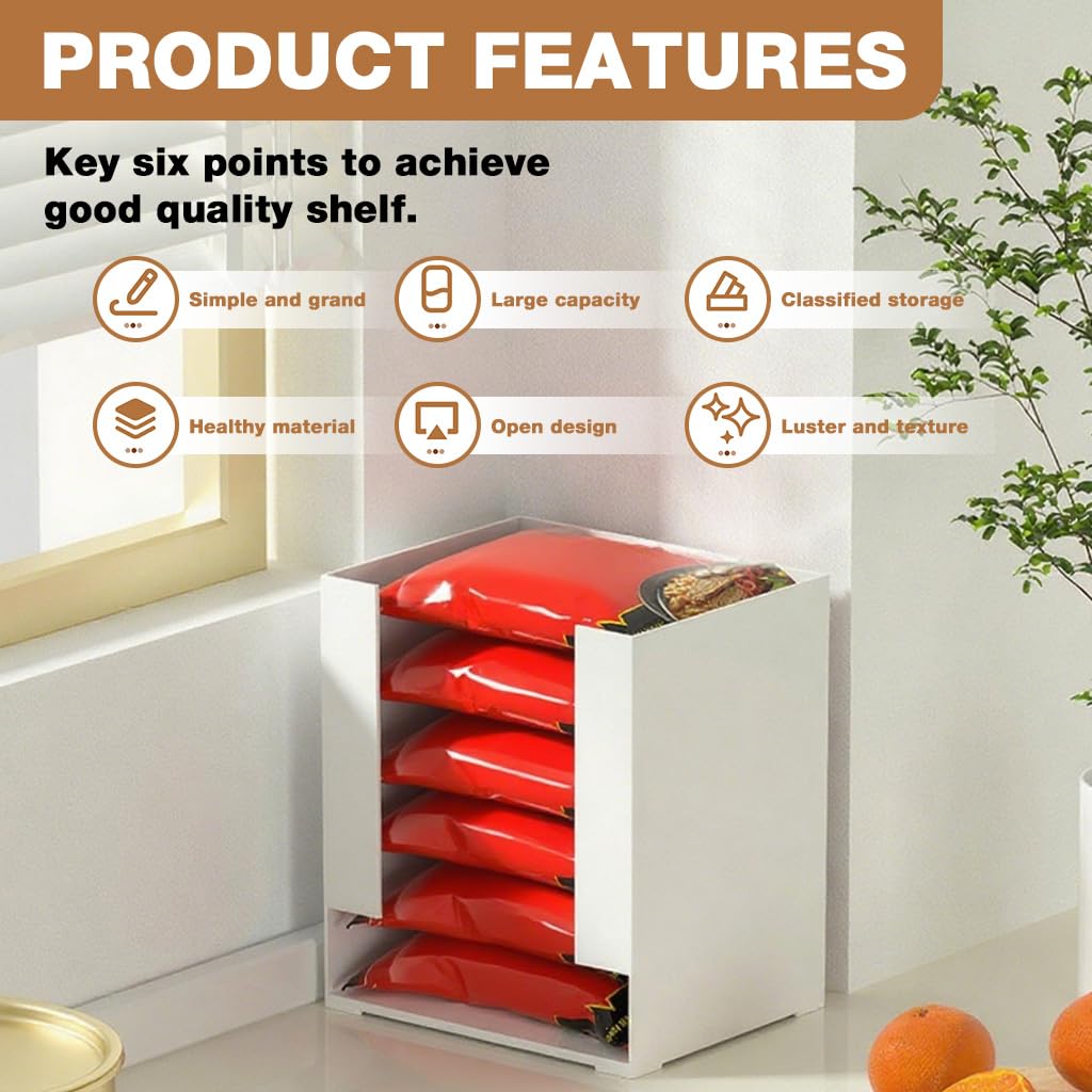 Supvox Kitchen Organizer Rack for Countertop Storage with Open Structure 14x17.5x20cm | Standalone Design