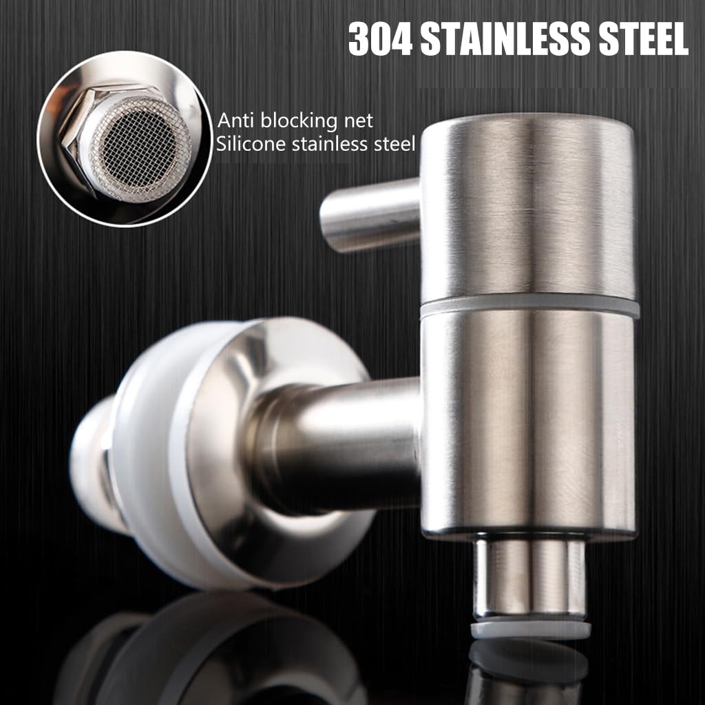 HASTHIP Replacement Spigot Faucet Tap for Beverage Dispenser with Leak-Proof Seal | 16mm 304 Stainless Steel Lever Pour Spout