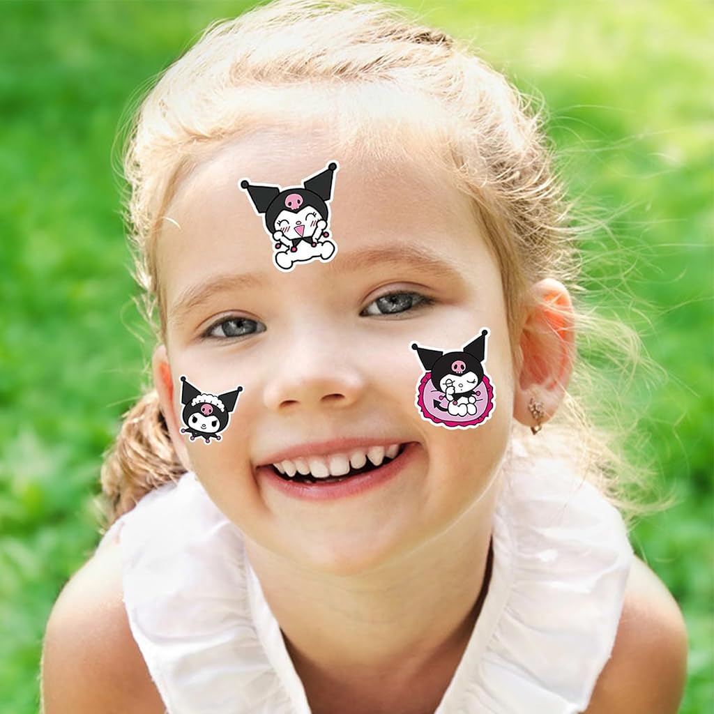 ZIBUYU Kuromi Stationery Set for School and Daily Use with Pencil Case Notebook & Stickers | Cute Purple Gift for Girls
