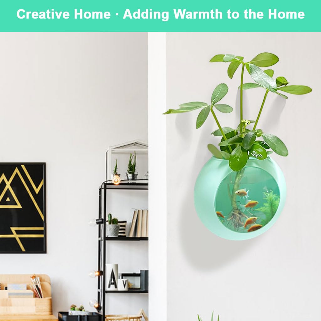 Zibuyu Hydroponic Planter for Home Decor featuring 4.72 in No Drill Wall Mount | Silicone Indoor Pot
