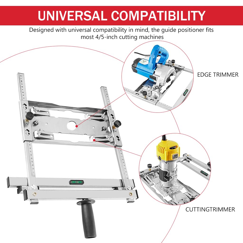 Serplex® Cutting Machine Edge Guide Positioner, Cutting Machine Corner Guide Positioner Woodworking Positioning and Cutting, Edge Guide Positioning Cutting Board Tool (1Pcs)