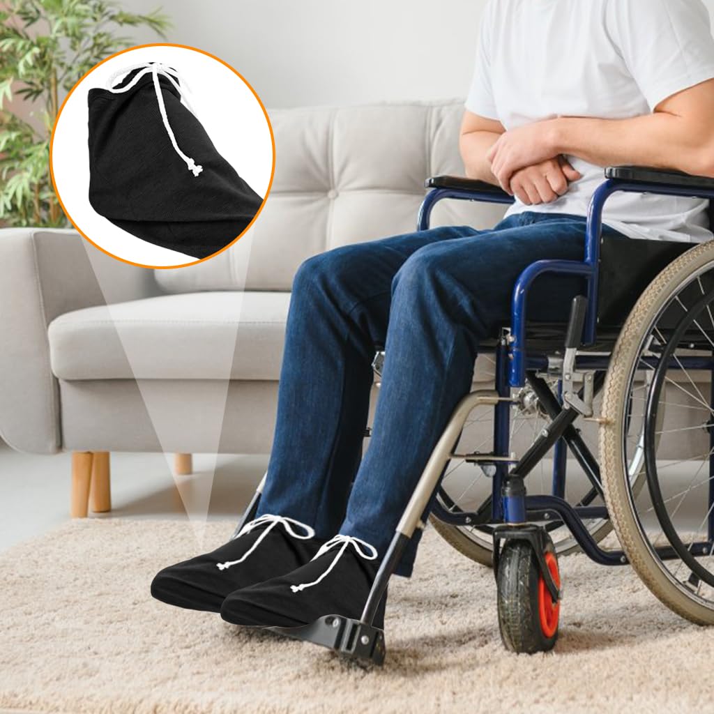 HANNEA Warm Cast Socks for Bandaged or Injured Feet with Drawstring Closure | Soft Protective Foot Sleeves