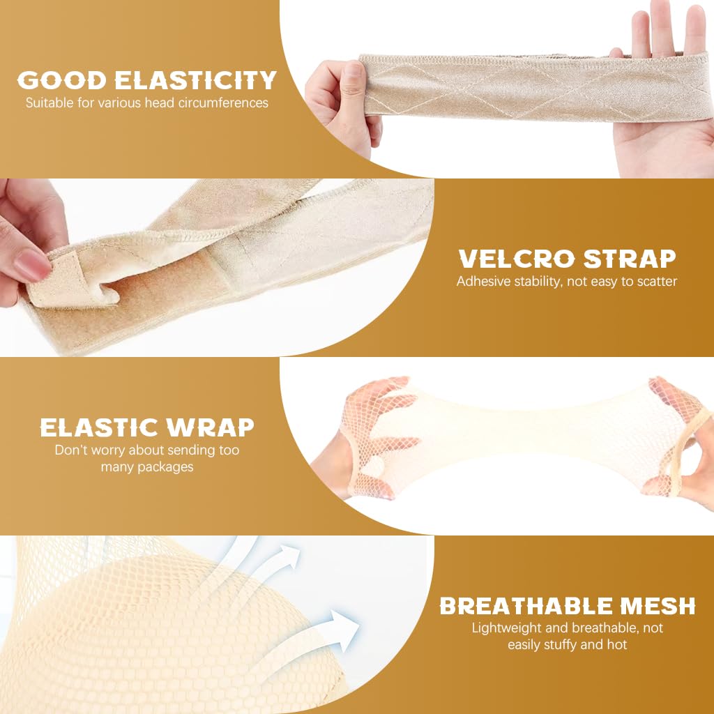 MAYCREATE Wig Grip Band for Securing Lace Front Wigs with Adjustable Velvet Material | Includes 1 Wig Grip and 2 Wig Caps