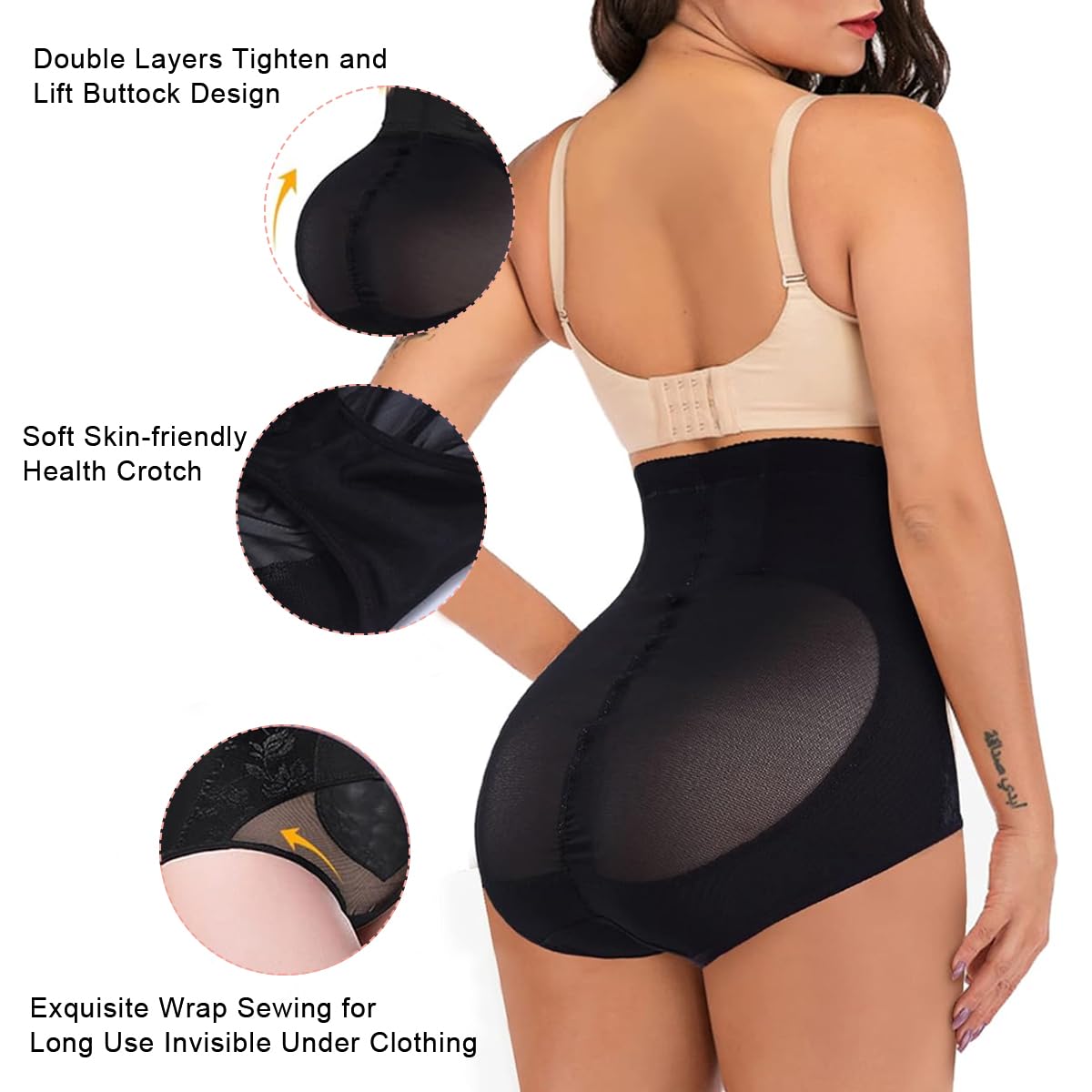 PALAY Tummy Control Panties for Women with 3 Row Buckle Adjustment and Neoprene Fabric | XXL