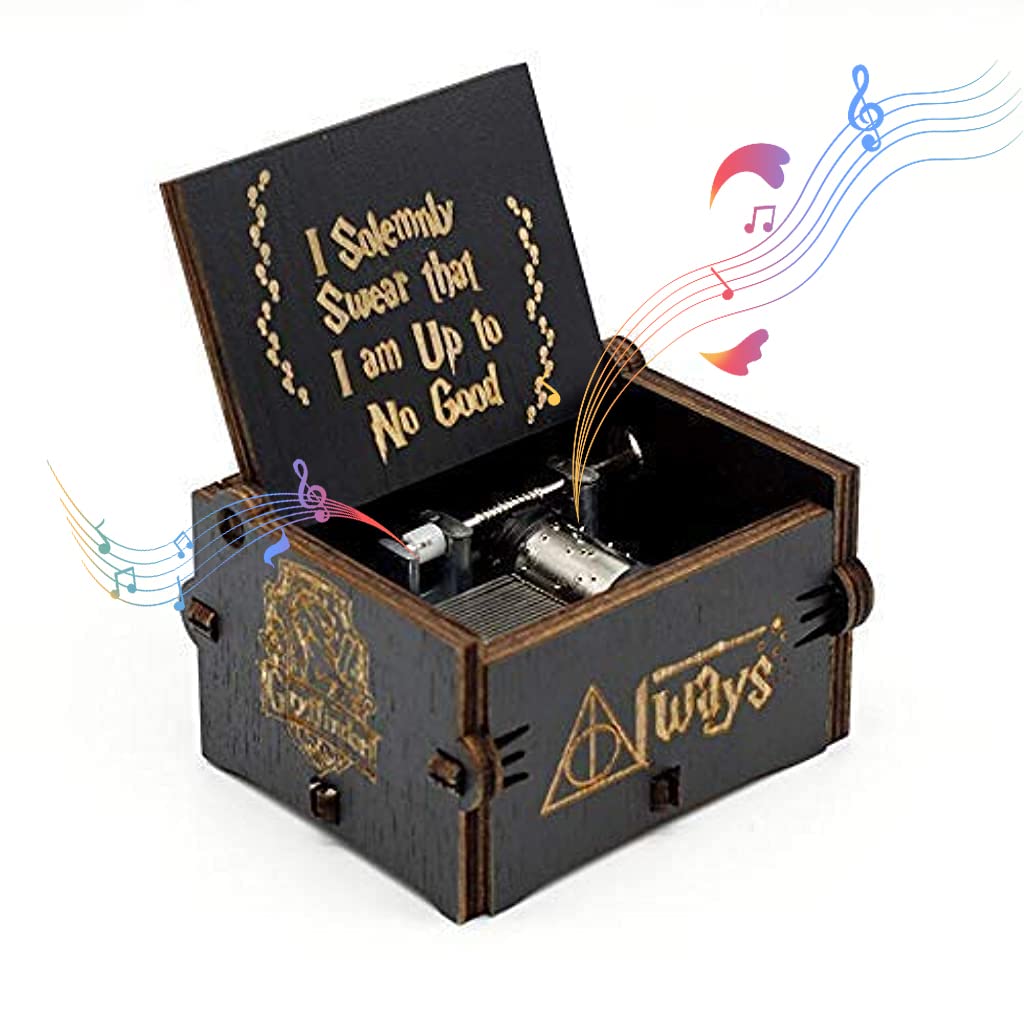 PATPAT® Harry Potter Music Box, Wooden Classic Music Box with Hand Crank Birthday Gifts for Girls Boys Diwali Gifts for Kids Friends Family