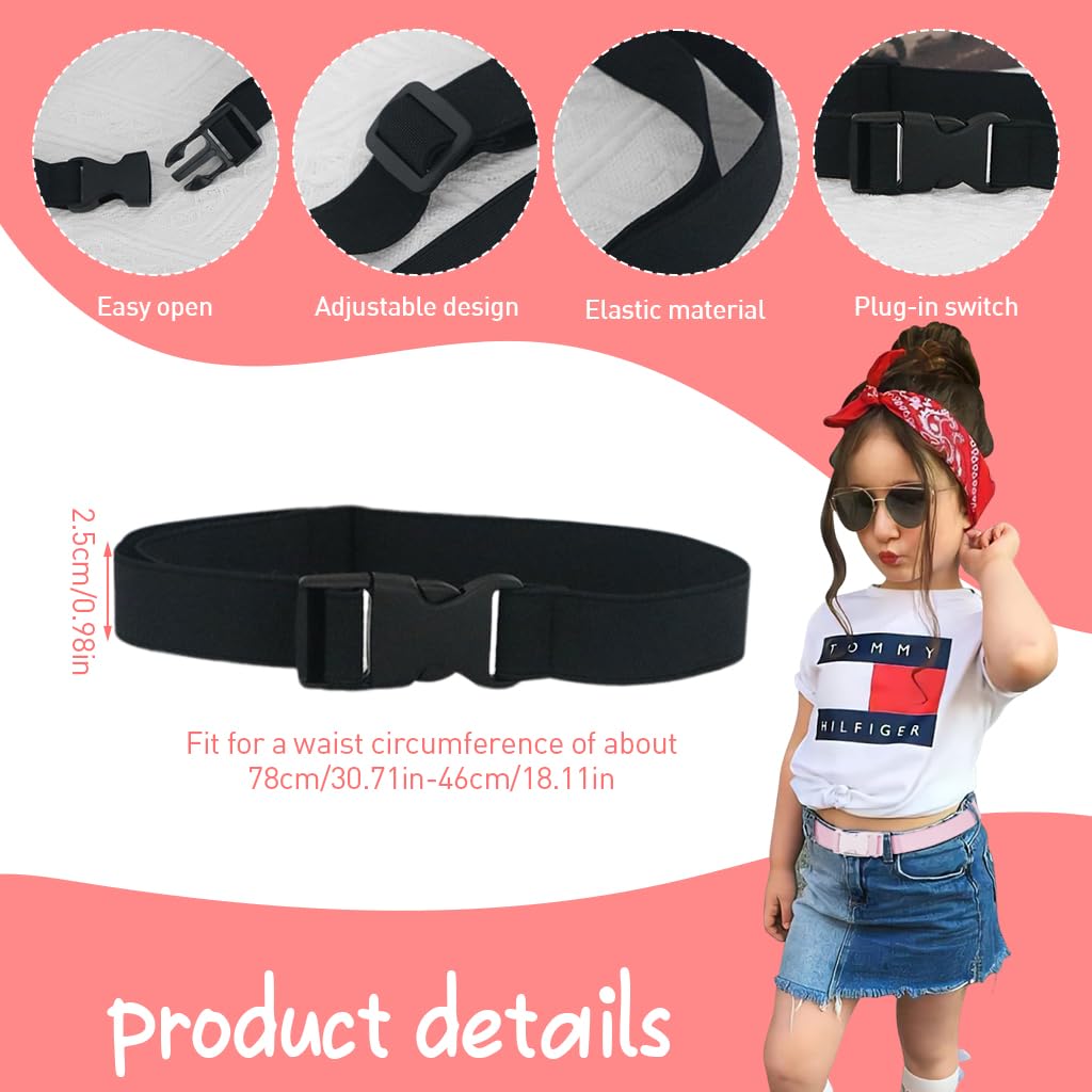SNOWIE SOFT Kids Elastic Waist Belt with Quick Release Buckle for 31–37.4 in Fit | Uniform and Sports Use