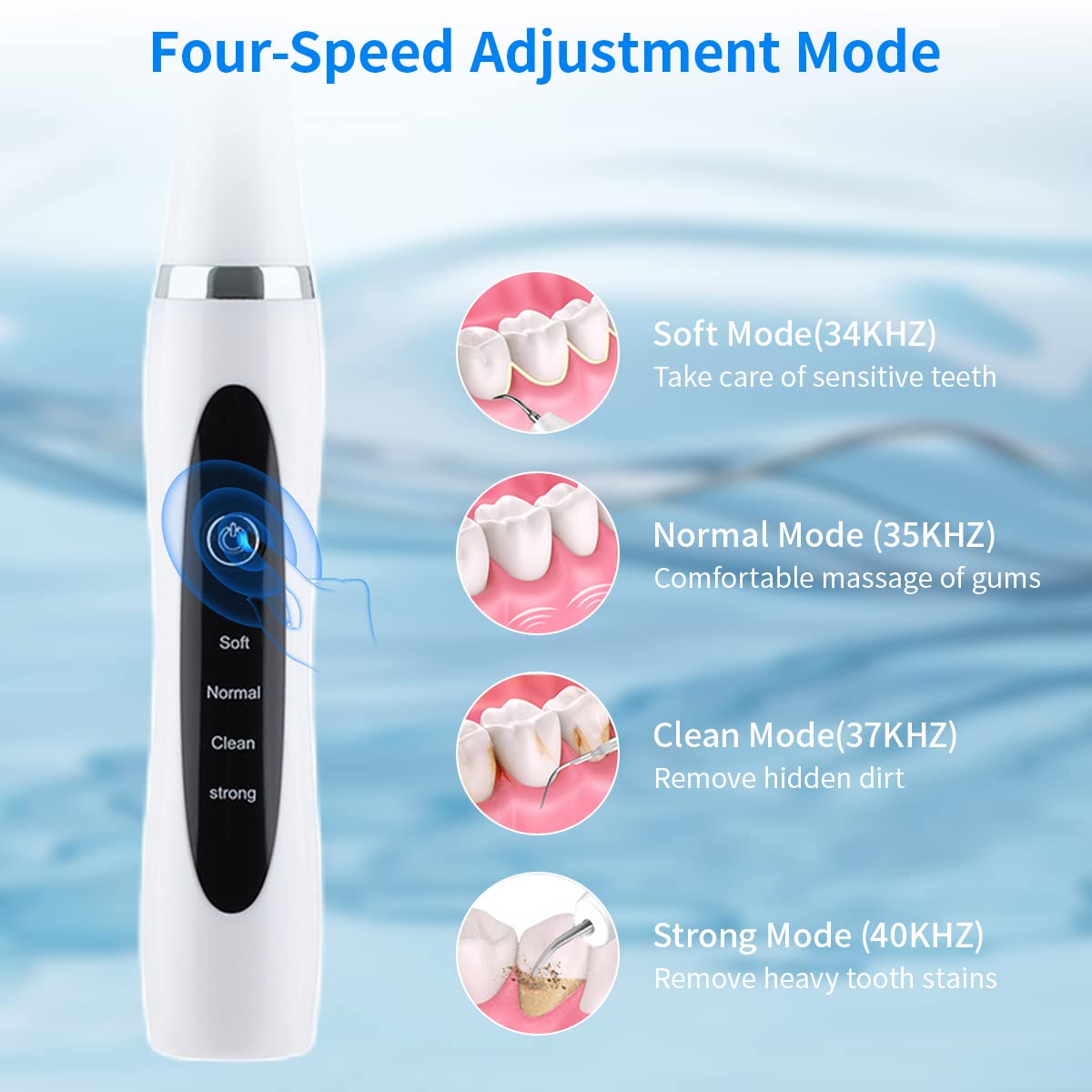 HANNEA Dental Floss Electric Teeth Cleaning Kit with 3 Tips and 4 Modes | USB Rechargeable