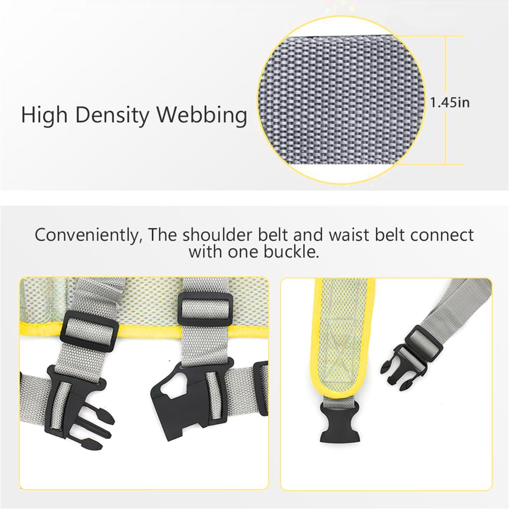 SNOWIE Soft Kids Safety Belt for Two Wheeler with Reflective Strips and Quick Release Buckle | Adjustable Harness for Children 9 Months to 10 Years