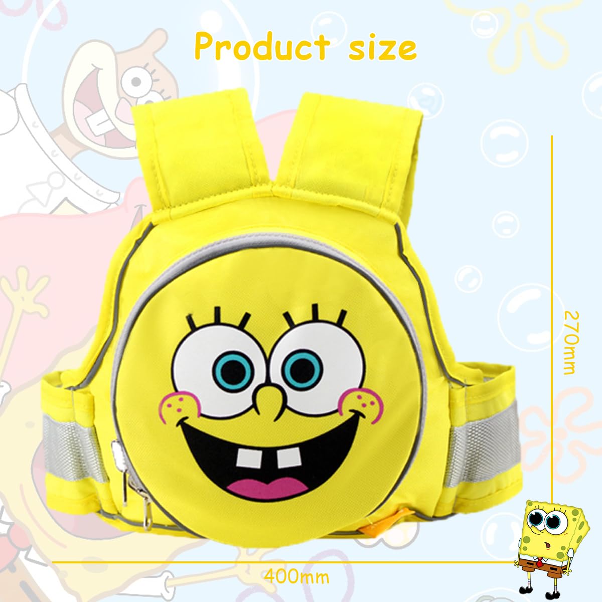 SNOWIE Soft Kids Safety Belt for Two Wheeler with Reflective Strips and Quick Release Buckle | Adjustable Harness for Children 9 Months to 10 Years