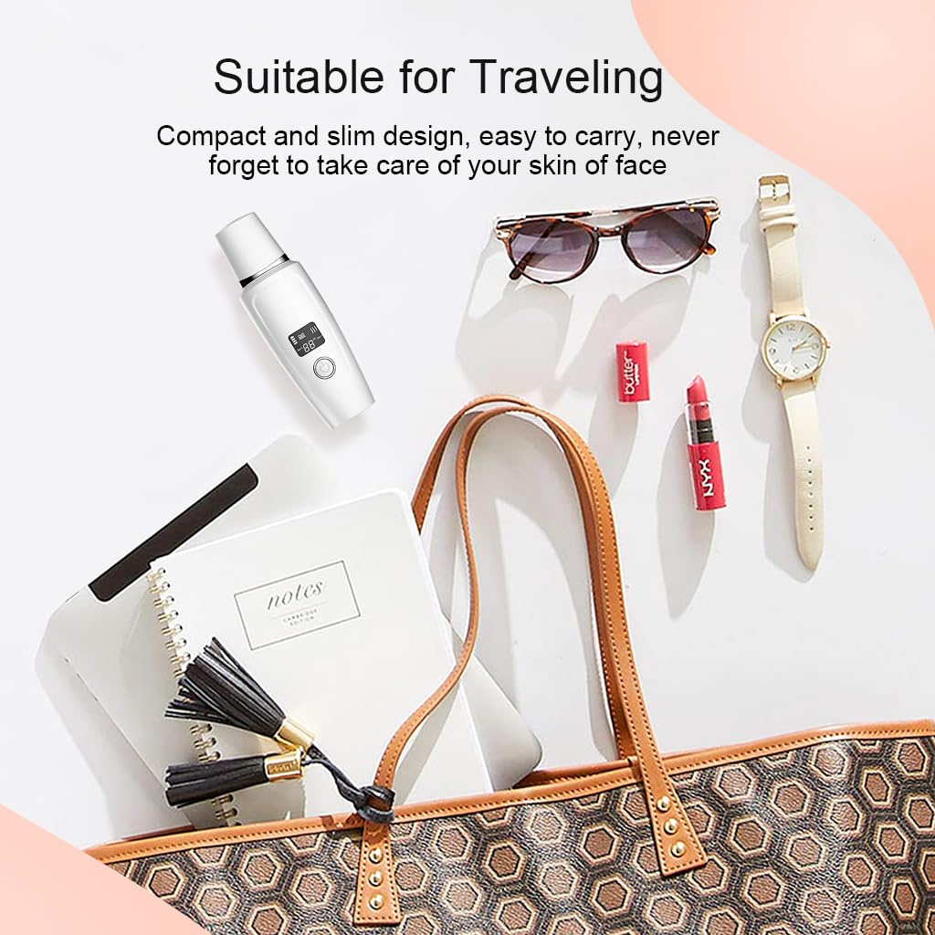 HANNEA Skin Scrubber for Deep Facial Cleansing with 4 Modes and 13.5mm Slim Stainless Steel Body | USB Rechargeable