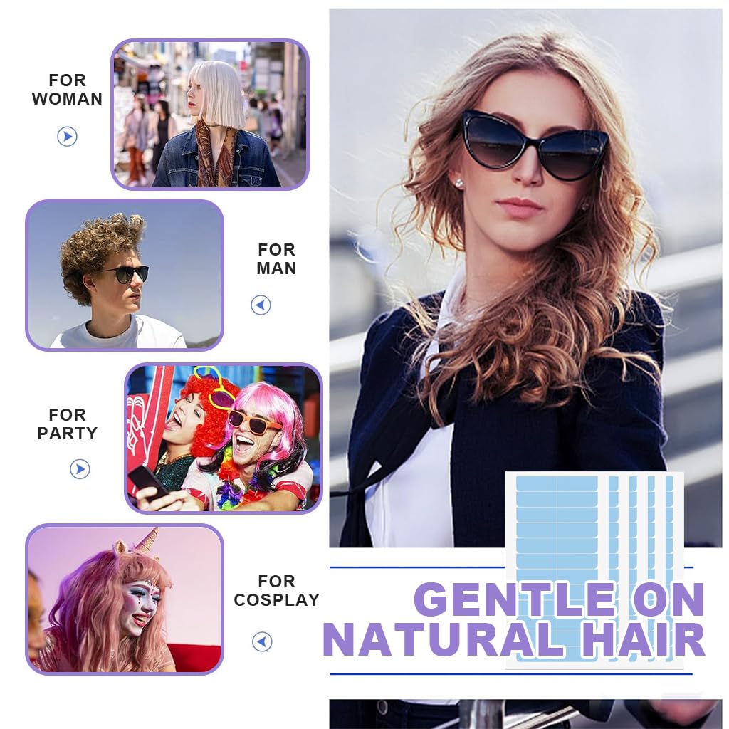 MAYCREATE Hair Extension Tape for Invisible Tape In Extensions 60PCS 4x0.8cm | Double Sided Adhesive Tabs