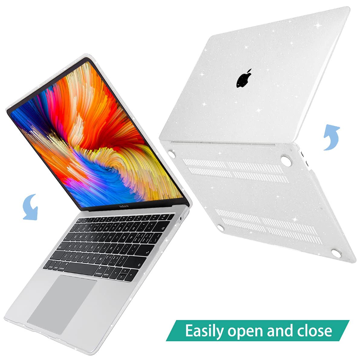 ZORBES MacBook Air Case for 13.3 Inch M1 A2337 A2179 A1932 with Snap-On Design and Clear Crystal Protection
