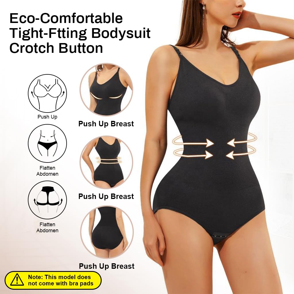 PALAY® Women Bodysuit Nylon High Stretchy Waist Trainer Basic Bodysuit Waist Trainer Tummy Control Countdown Bodysuit Slimming Body Shaper, XXL