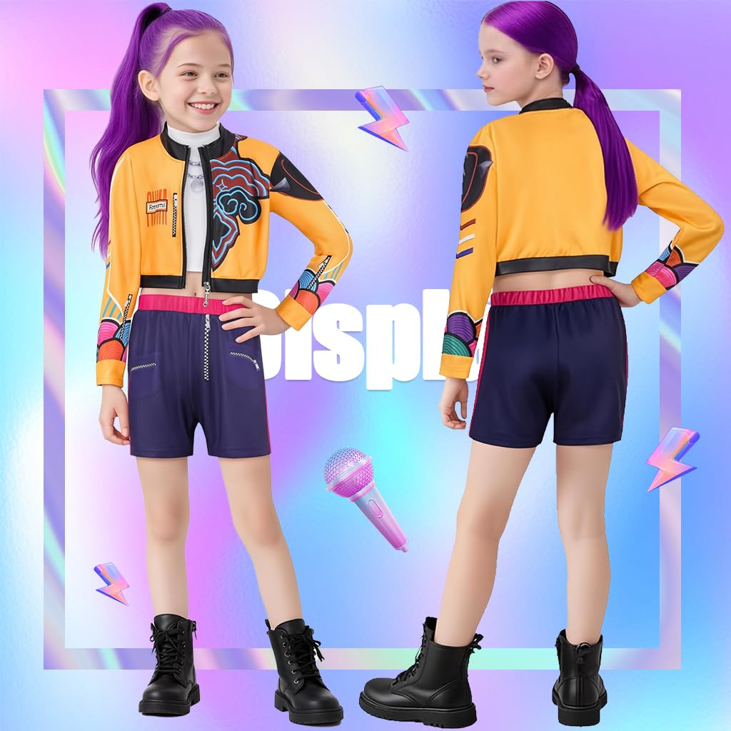 PATPAT Halloween Cosplay Costume for Party featuring Rumi Jacket Shirt and Pants Size 150cm