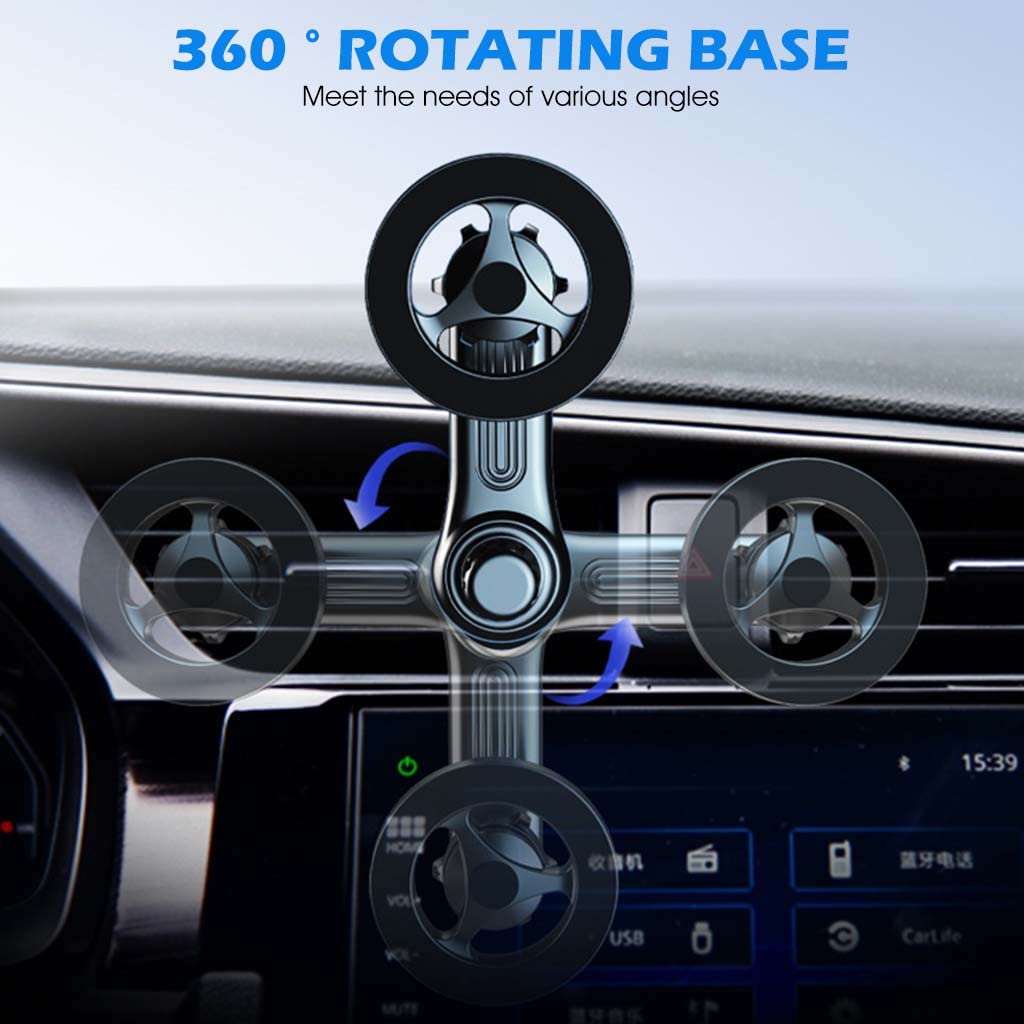 ZORBES Car Phone Mount for MagSafe with 360° Rotatable Arm | Air Vent Holder for 4–7.2 in Phones