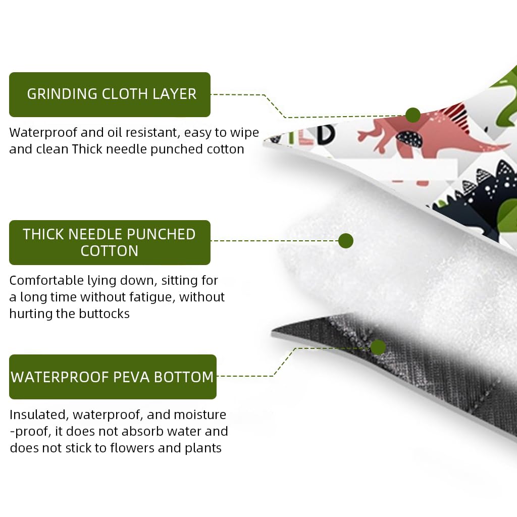 PROBEROS Picnic Blanket for Outdoor Use with 2x2m Waterproof PEVA Layer | Self Packable Design