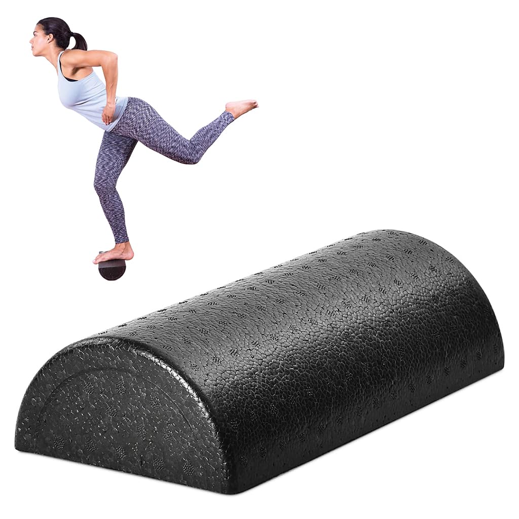 Proberos Massage Roller for Gym and Yoga featuring Dual Texture Nodes 30cm EPP Foam | Muscle Relief