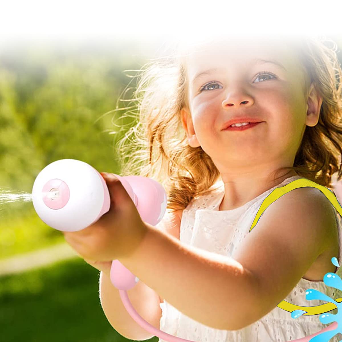 PATPAT Water Gun for Kids with 2L Backpack Tank and Pressure Spray Mechanism | Fun Summer Toy