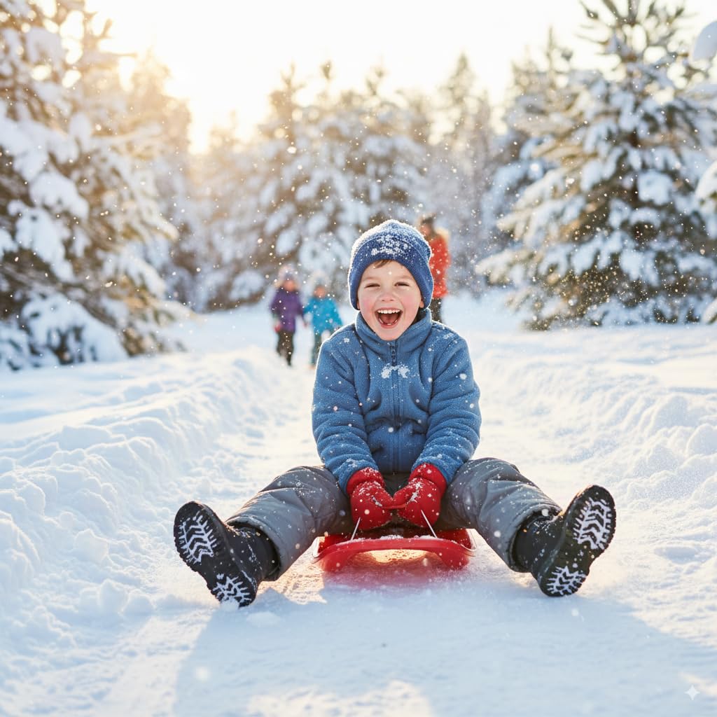 SANNIDHI Kids Polar Fleece Jacket with Stand Collar and Pockets Blue 130 cm | Warm Winter Coat