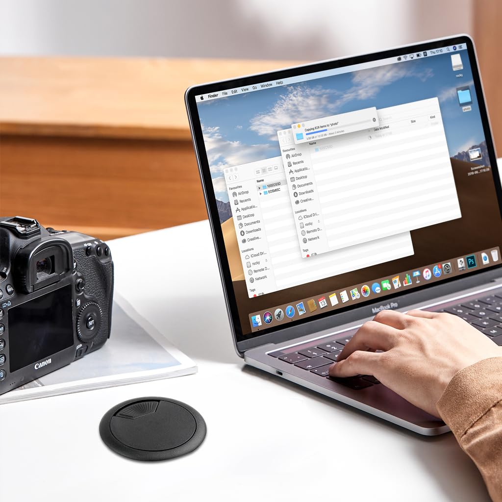 Serplex Desk Grommets for Office Cable Management 6 pcs 2 inch ABS Covers | Organized Wires