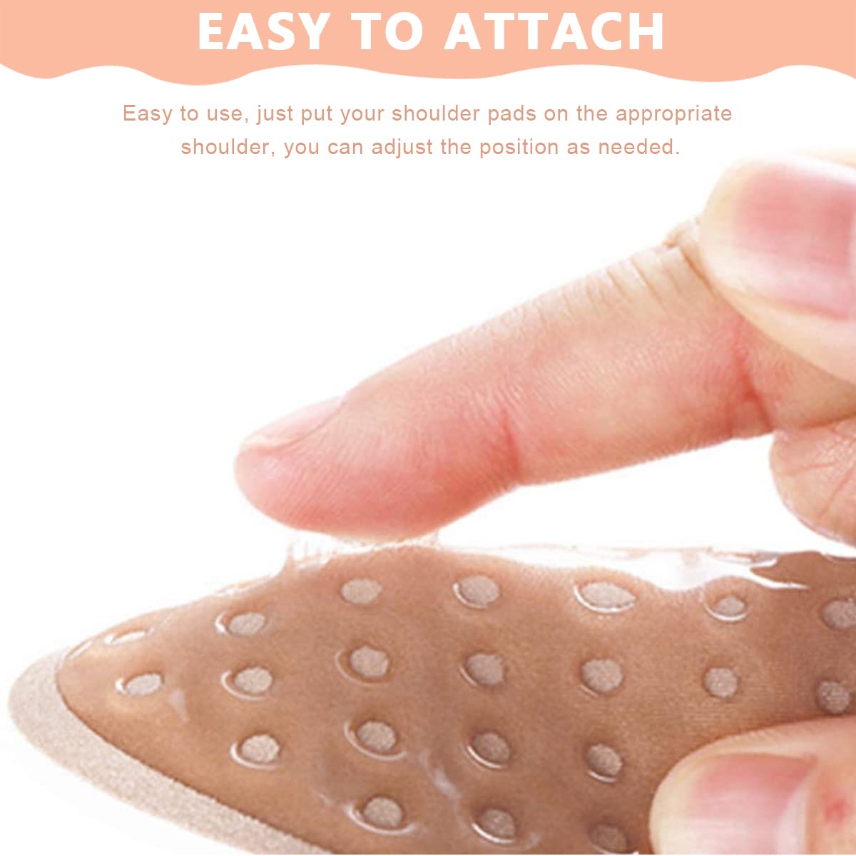 PALAY Shoulder Push Up Pads for Women with Non Slip Silicone Lining | 2 Pairs 13.5×7.5cm