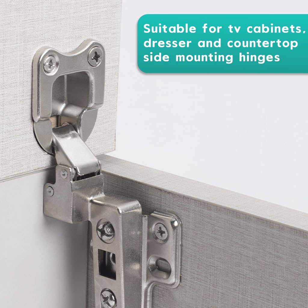Serplex Door Hinges for Flip Up and Lift Up Cabinets with Soft Close Zinc Alloy Design | 2 Pcs Set