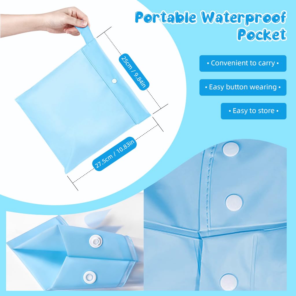 SNOWIE SOFT Hooded Raincoat for Kids with Wide Brim and Backpack Cover | Waterproof EVA 105–115 cm