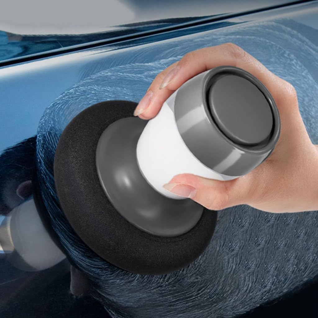 STHIRA Car Wax Applicator Pad for Polishing and Waxing with Ergonomic Dispenser Handle