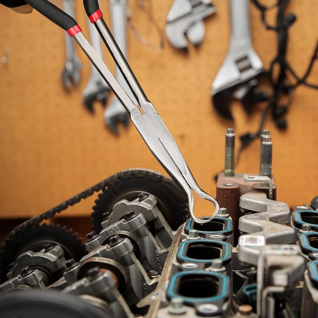 STHIRA Spark Plug Wire Removal Pliers 11 in for Car with Serrated Jaws and Foam Handle