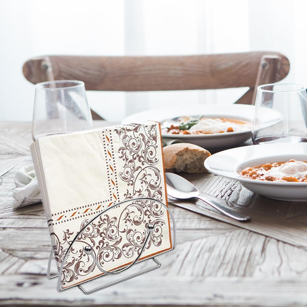 Supvox Napkin Holder for Dining Table with 14x5.3x8.3cm Wrought Iron Build | Home & Office Organizer