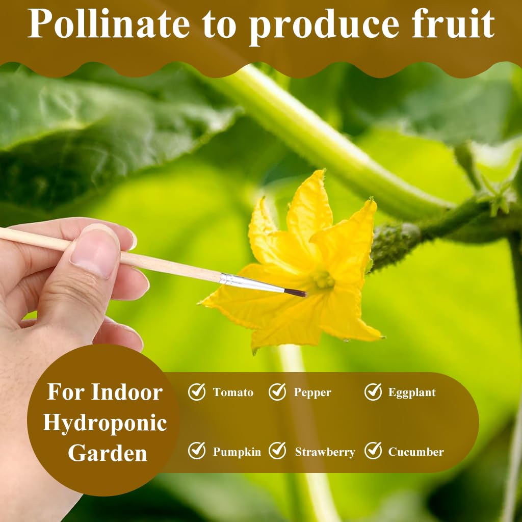 HASTHIP Pollinating Brush for Improving Pollination in Garden Flowers and Fruits | Handheld Tool