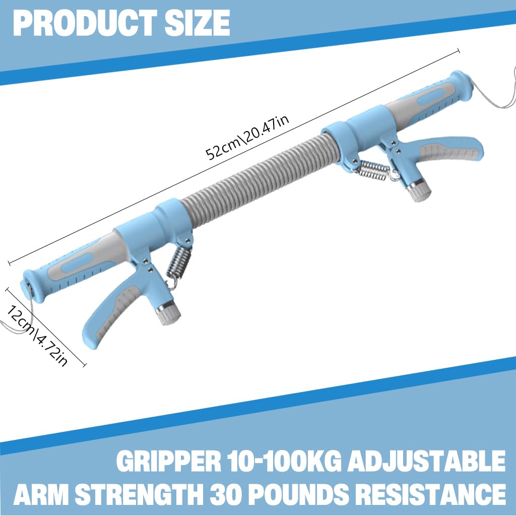 Proberos Power Twister for Upper Body Training with 22–220lbs Resistance and Carbon Steel Spring | Grip Strengthener for Teens and Adults